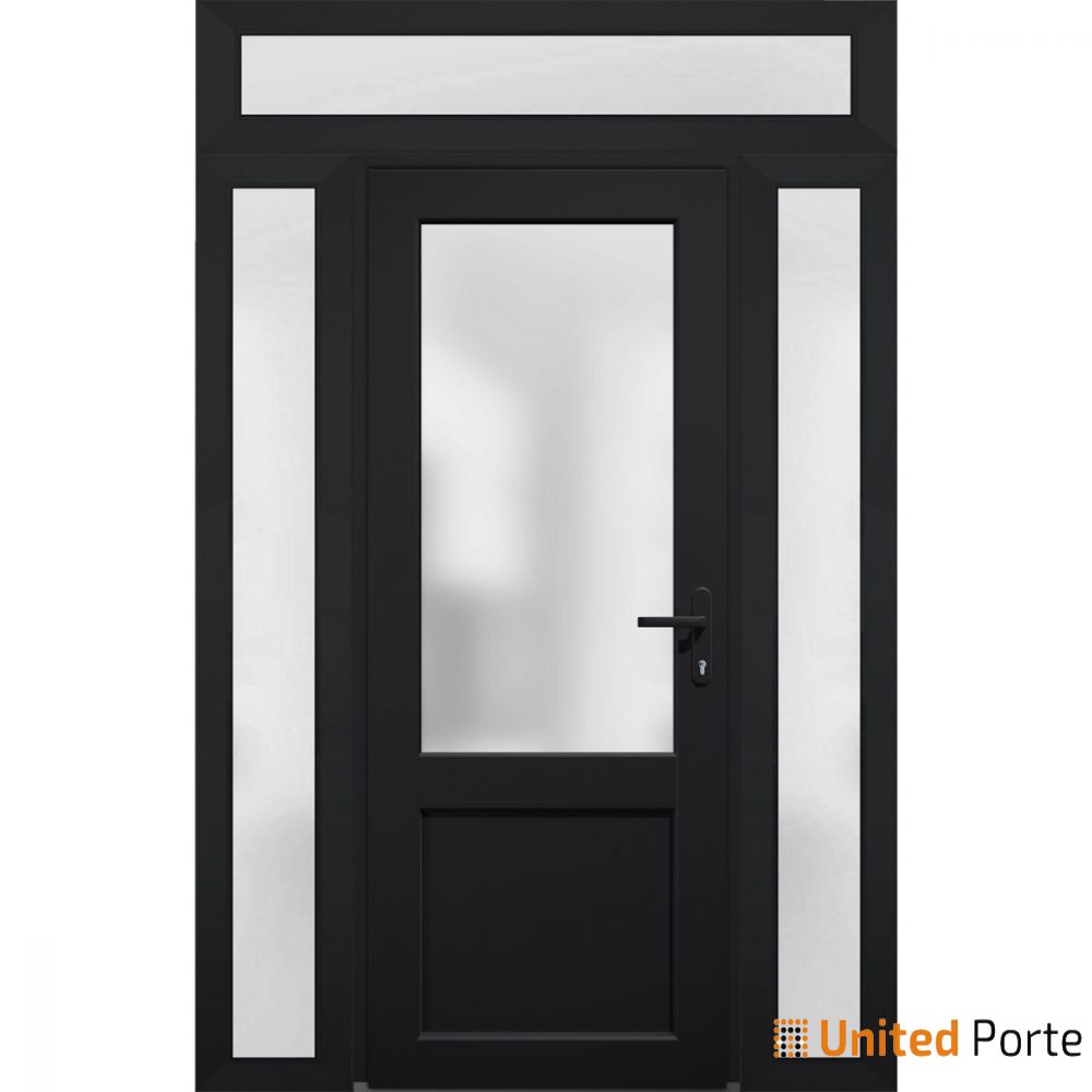 Front Exterior Prehung Fiber Glass Door with Frosted Glass | Commercial and Residential Doors | Buy Doors Online