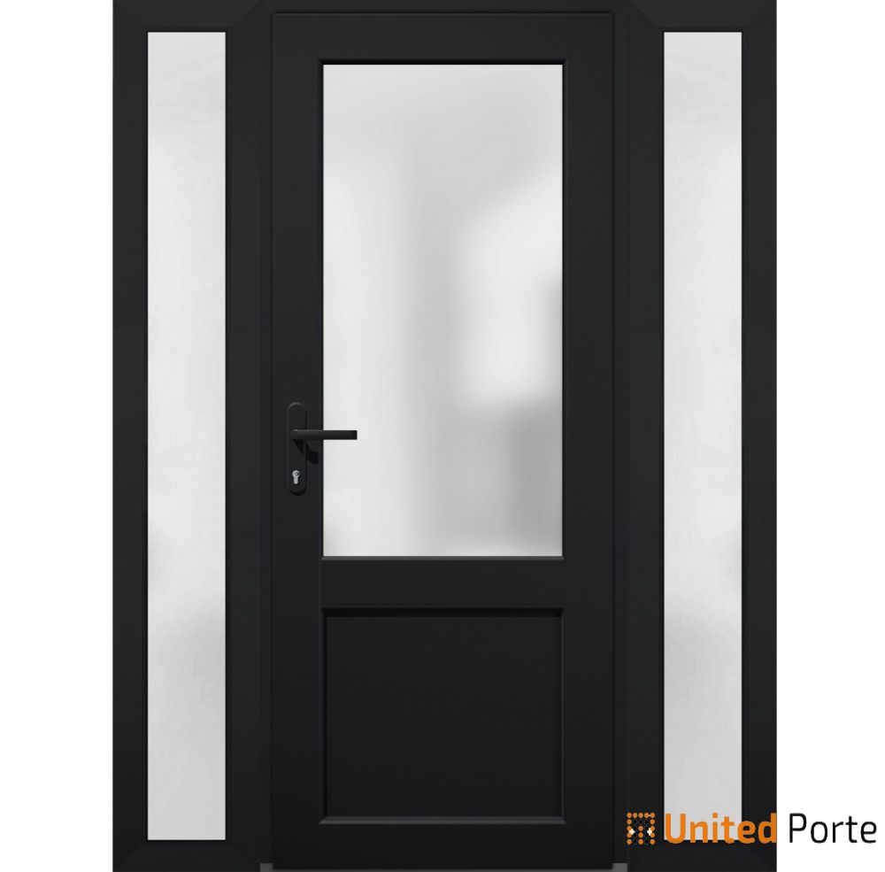 Front Exterior Prehung Fiber Glass Door with Frosted Glass | Commercial and Residential Doors | Buy Doors Online
