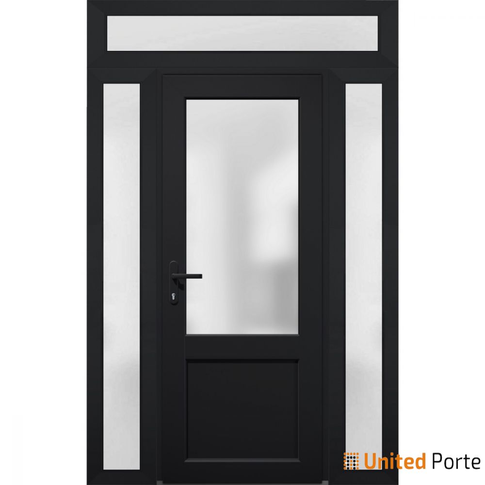 Front Exterior Prehung Fiber Glass Door with Frosted Glass | Commercial and Residential Doors | Buy Doors Online