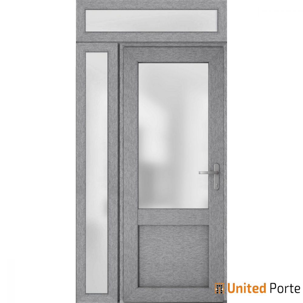 Front Exterior Prehung Fiber Glass Door with Frosted Glass | Commercial and Residential Doors | Buy Doors Online