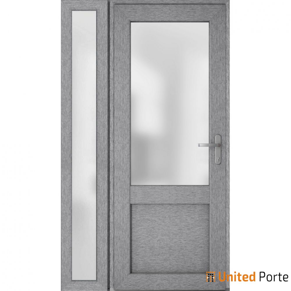 Front Exterior Prehung Fiber Glass Door with Frosted Glass | Commercial and Residential Doors | Buy Doors Online