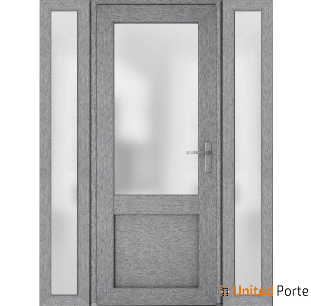 Front Exterior Prehung Fiber Glass Door with Frosted Glass | Commercial and Residential Doors | Buy Doors Online
