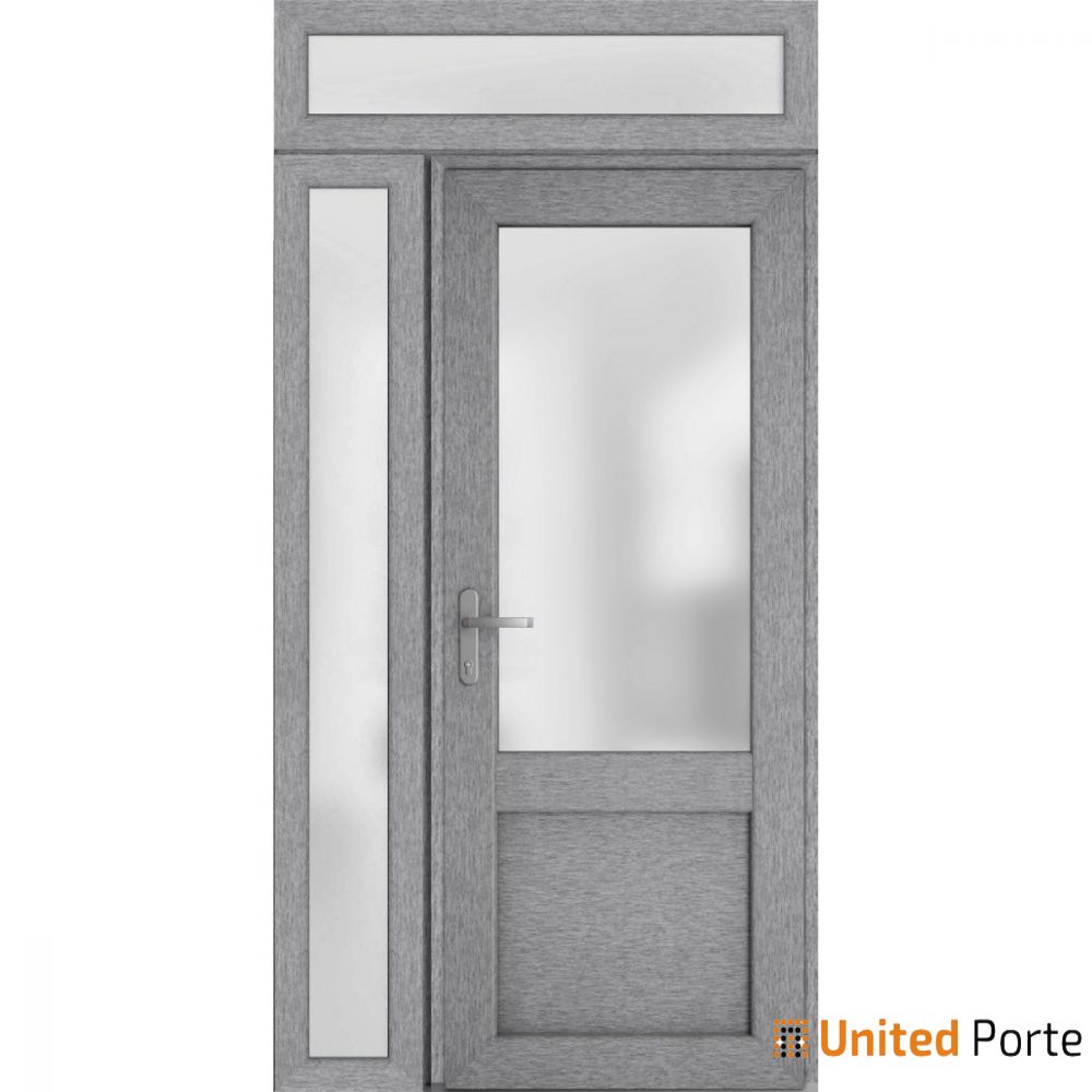Front Exterior Prehung Fiber Glass Door with Frosted Glass | Commercial and Residential Doors | Buy Doors Online