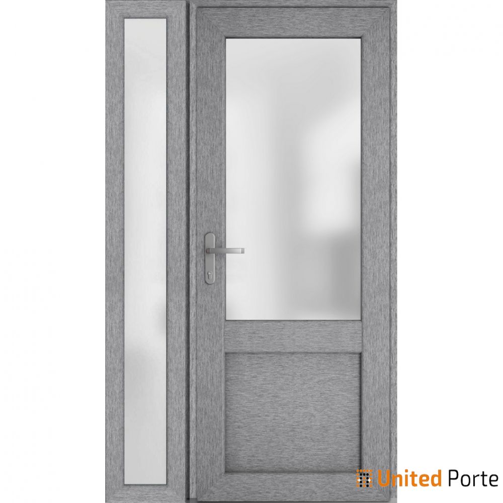 Front Exterior Prehung Fiber Glass Door with Frosted Glass | Commercial and Residential Doors | Buy Doors Online
