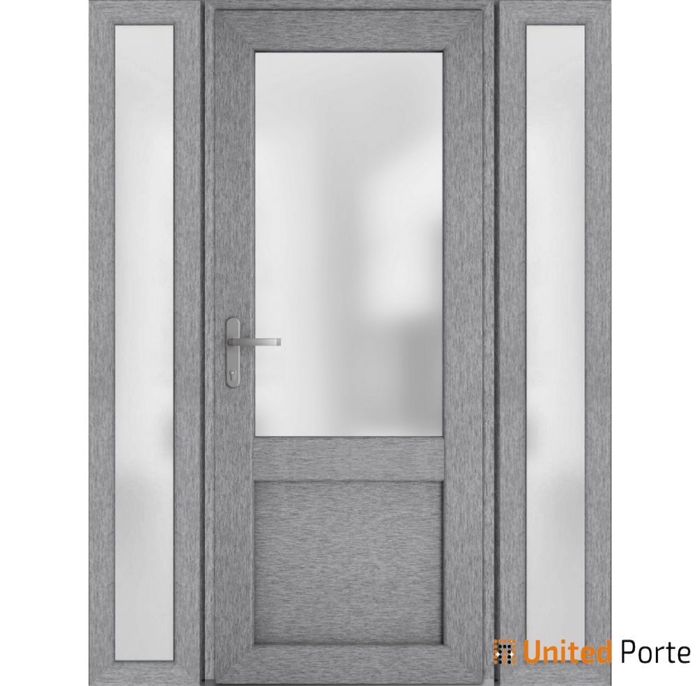 Front Exterior Prehung Fiber Glass Door with Frosted Glass | Commercial and Residential Doors | Buy Doors Online
