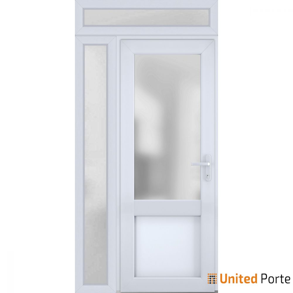 Front Exterior Prehung Fiber Glass Door with Frosted Glass | Commercial and Residential Doors | Buy Doors Online