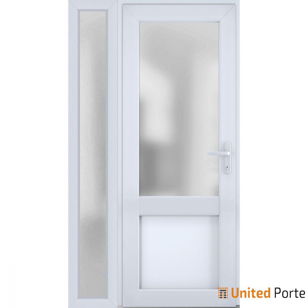 Front Exterior Prehung Fiber Glass Door with Frosted Glass | Commercial and Residential Doors | Buy Doors Online