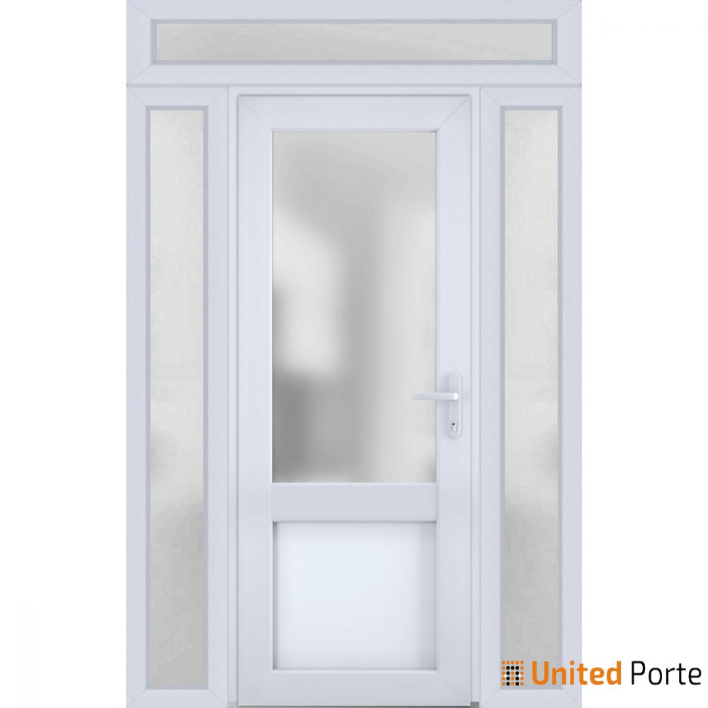 Front Exterior Prehung Fiber Glass Door with Frosted Glass | Commercial and Residential Doors | Buy Doors Online