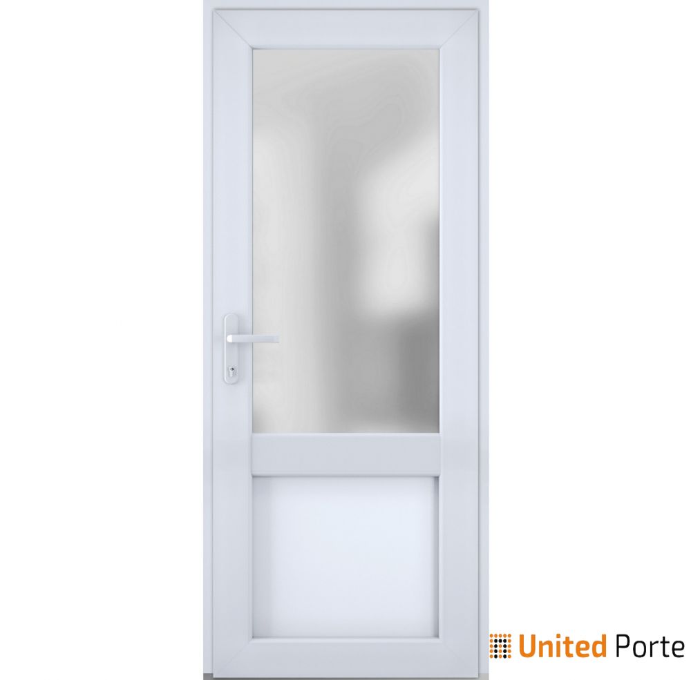 Front Exterior Prehung Fiber Glass Door with Frosted Glass | Commercial and Residential Doors | Buy Doors Online