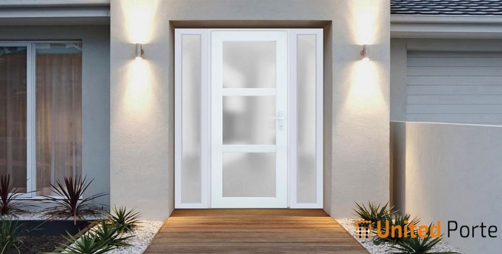 Front Exterior Prehung Fiber Glass Door Frosted Glass | Commercial and Residential Doors | Buy Doors Online
