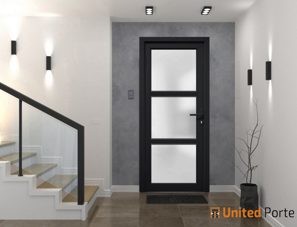 Front Exterior Prehung Fiber Glass Door Frosted Glass | Commercial and Residential Doors | Buy Doors Online