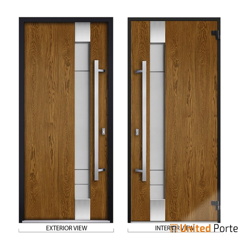 Front Exterior Prehung Steel Door | Single Modern Painted Door | Buy Doors Online