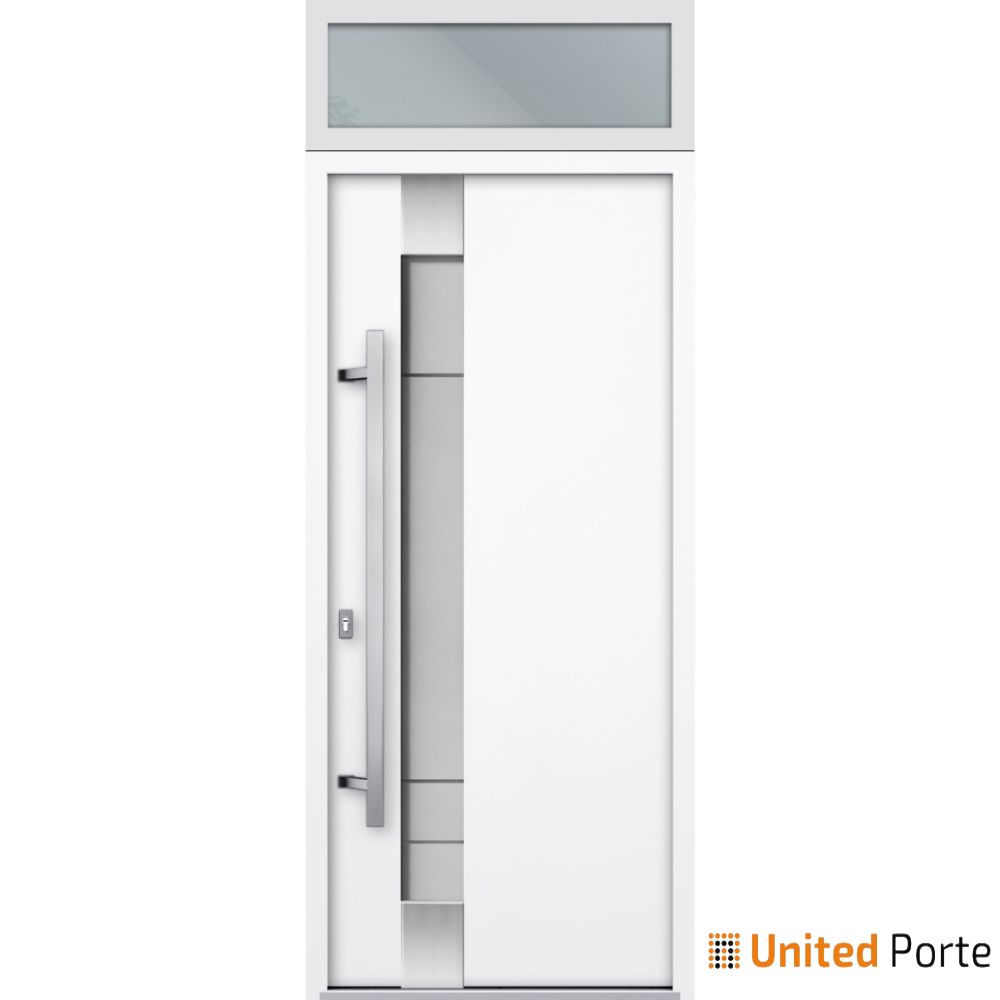 Front Exterior Prehung Steel Door | Single Modern Painted Door | 1713
