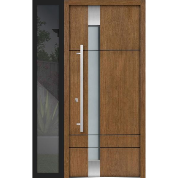 Front Exterior Prehung Steel Door | Single Modern Painted Door | 1713