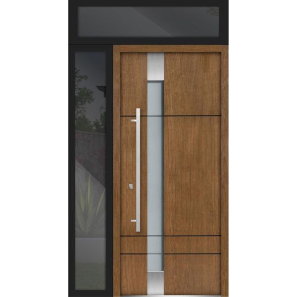 Front Exterior Prehung Steel Door | Single Modern Painted Door | 1713