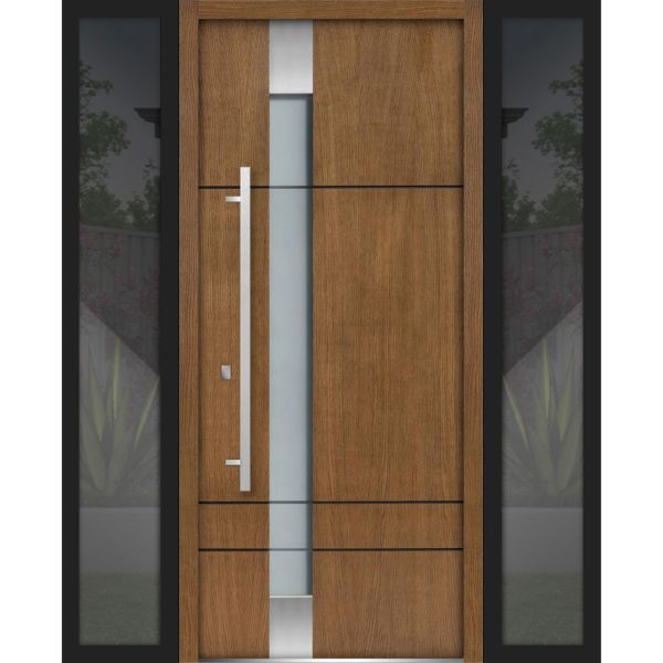Front Exterior Prehung Steel Door | Single Modern Painted Door | 1713