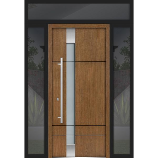 Front Exterior Prehung Steel Door | Single Modern Painted Door | 1713
