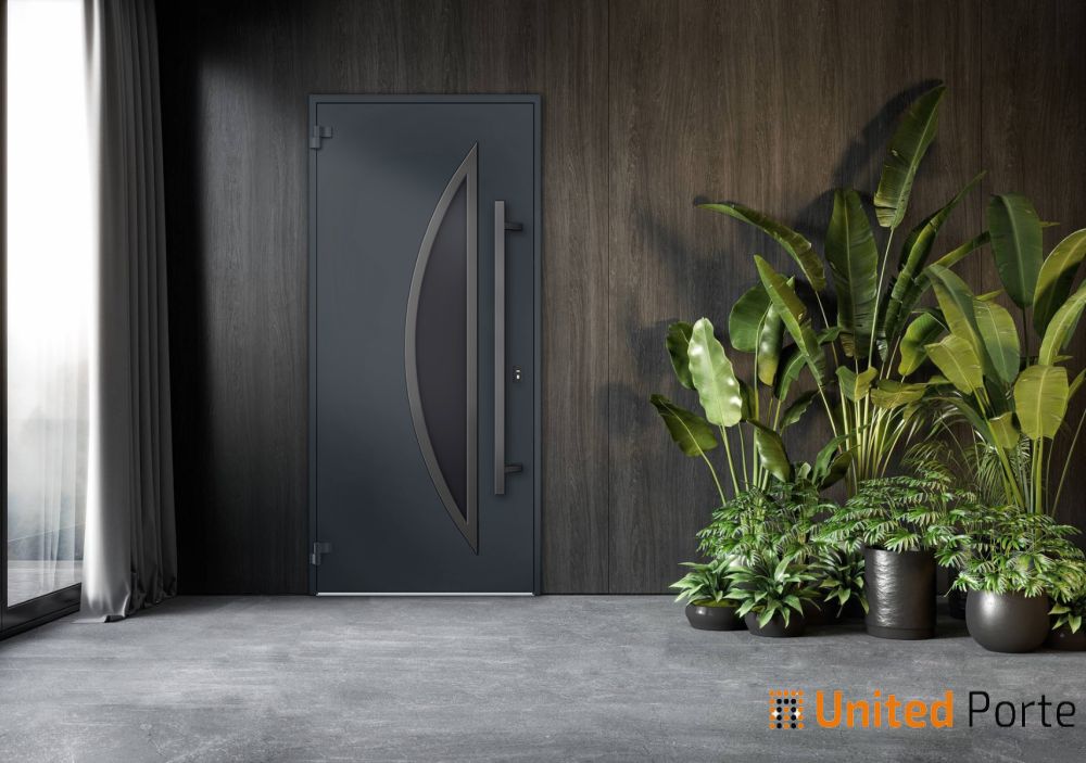 Front Exterior Prehung Steel Door | Stainless Inserts Single Modern Painted Doors | Buy Doors Online