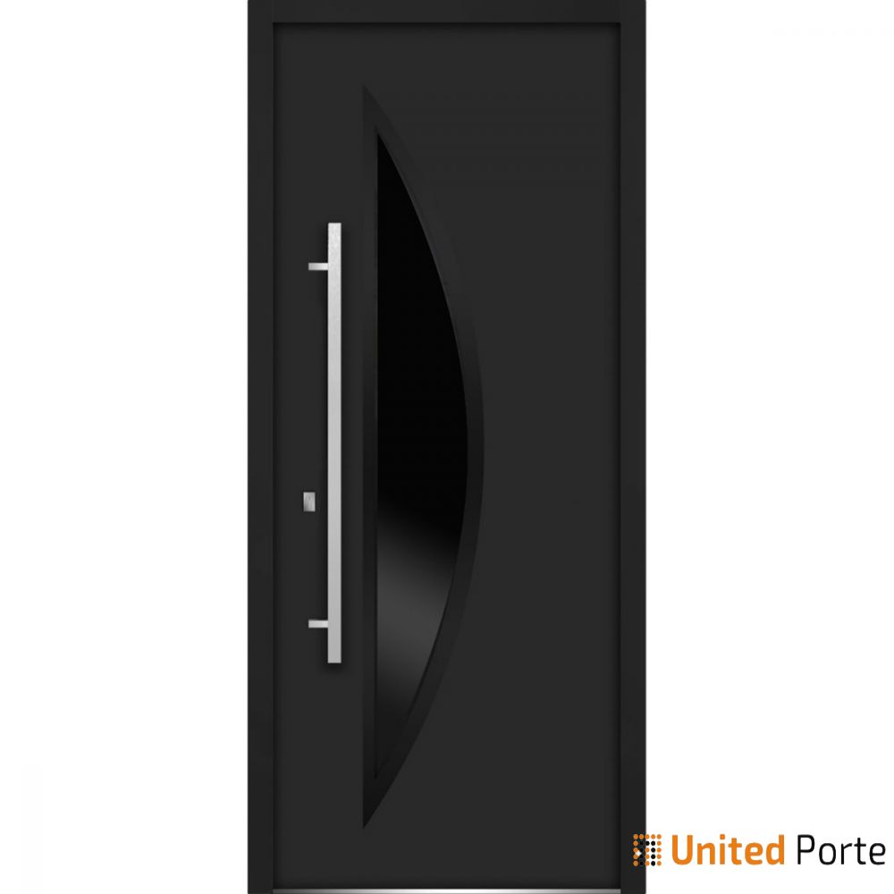 Front Exterior Prehung Steel Door | Stainless Inserts Single Modern Painted Doors | Buy Doors Online