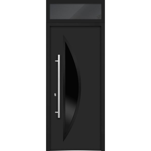 Front Exterior Prehung Steel Door | Stainless Inserts Single Modern Painted Doors | Buy Doors Online