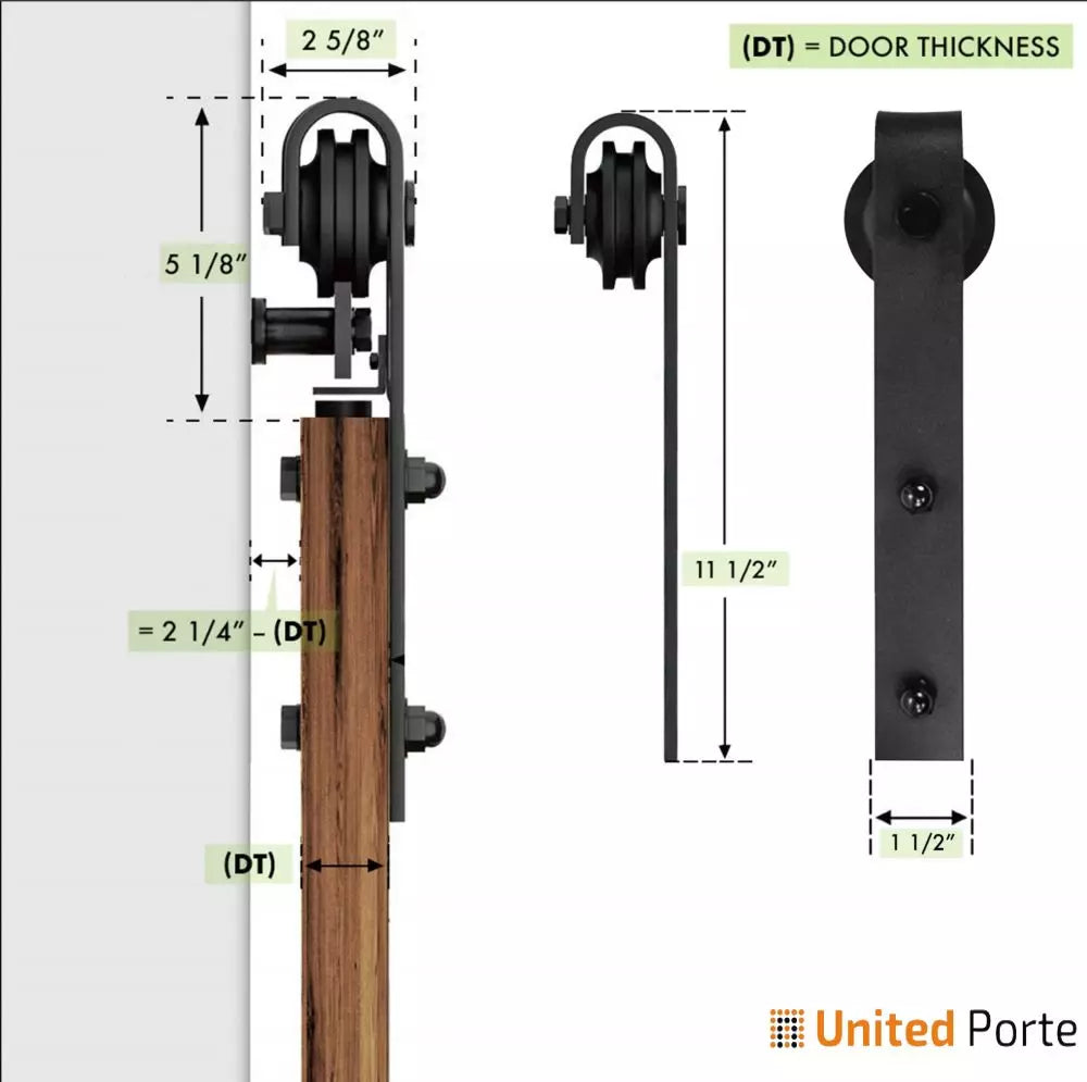Modern Barn Door with Decorative Panels | Solid Panel Interior Doors | Buy Doors Online