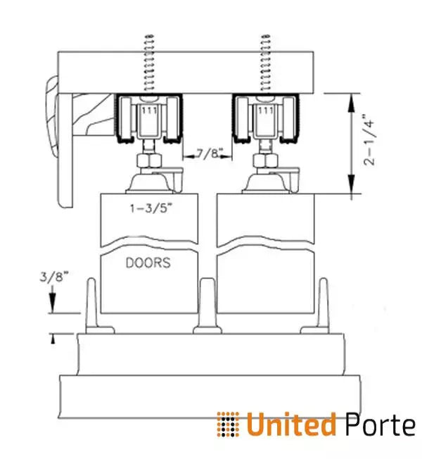 Modern Interior Sliding Closet Bypass Door with Hardware | Solid Panel Interior Doors | Buy Doors Online