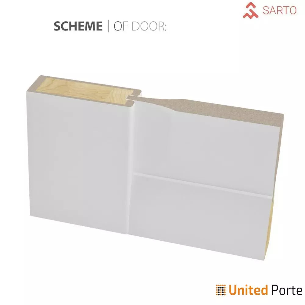Sliding Closet Bypass Door with Decorative Panels | 3-Panels Wooden Solid Doors | Buy Doors Online