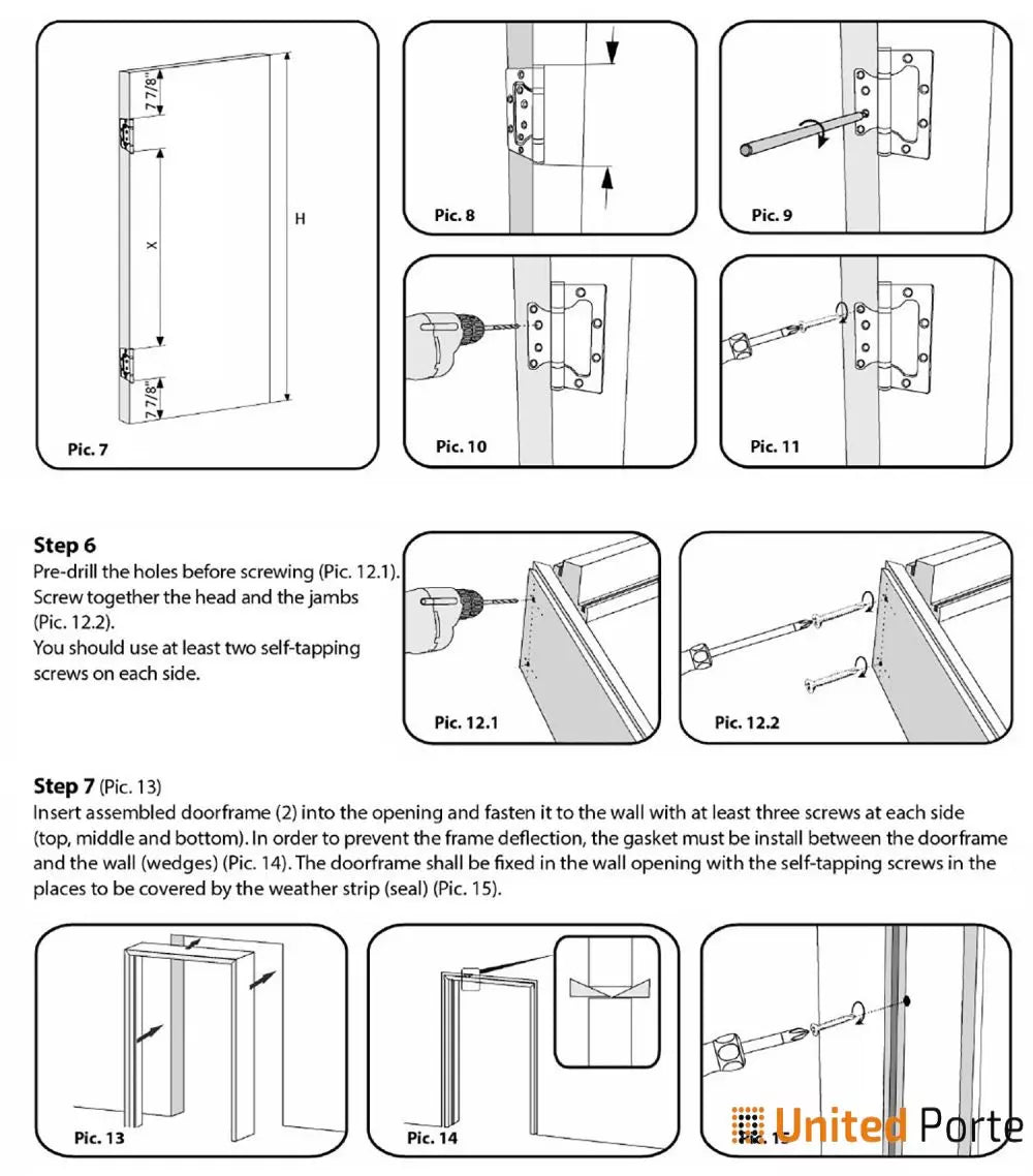 Solid French Door with Decorative Panels | Bathroom Bedroom Modern Doors | Buy Doors Online