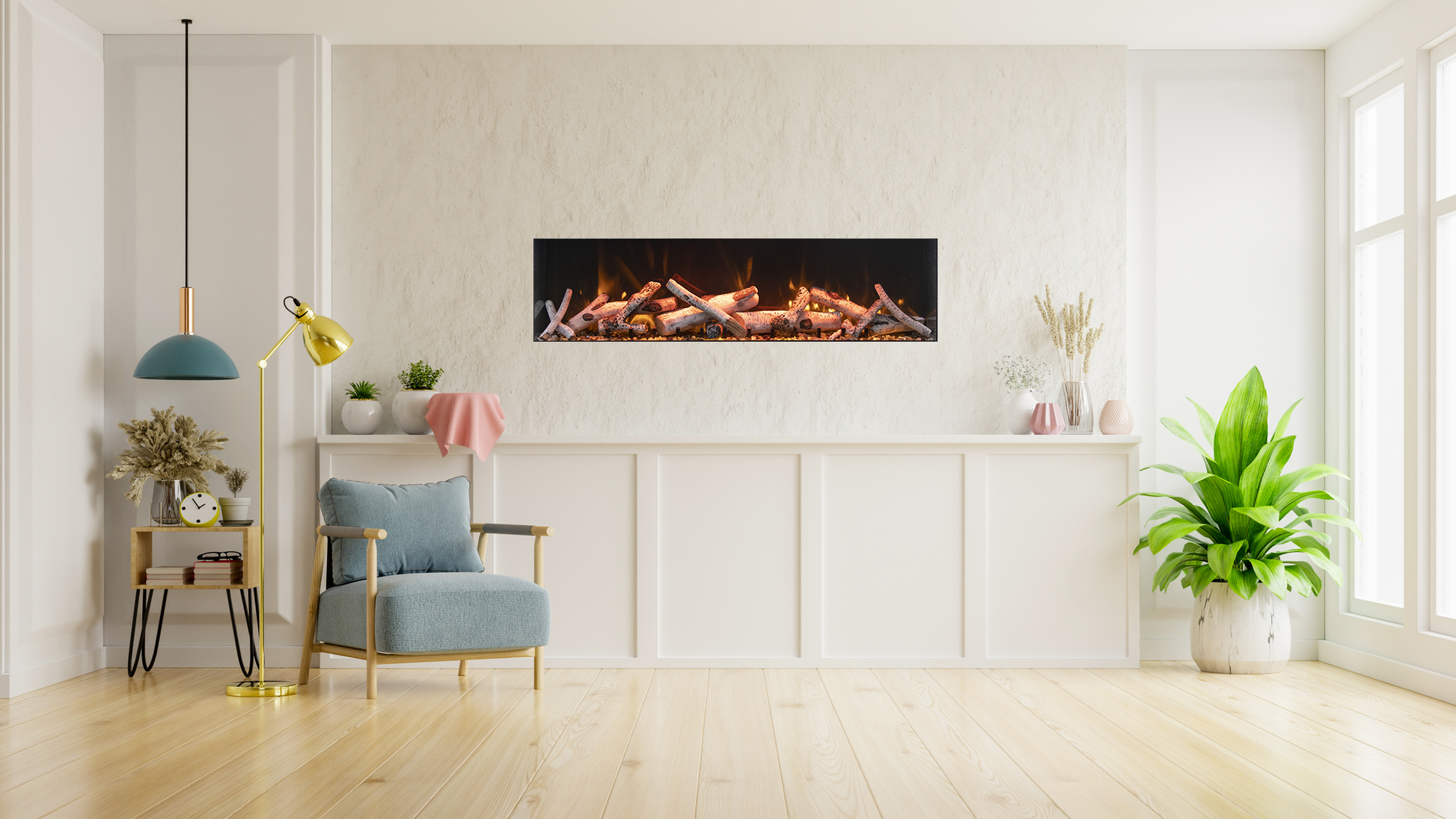 DEEP Electric Fireplace | Remii | Indoor | Outdoor | Two Stage Heater | Buy Fireplaces Online