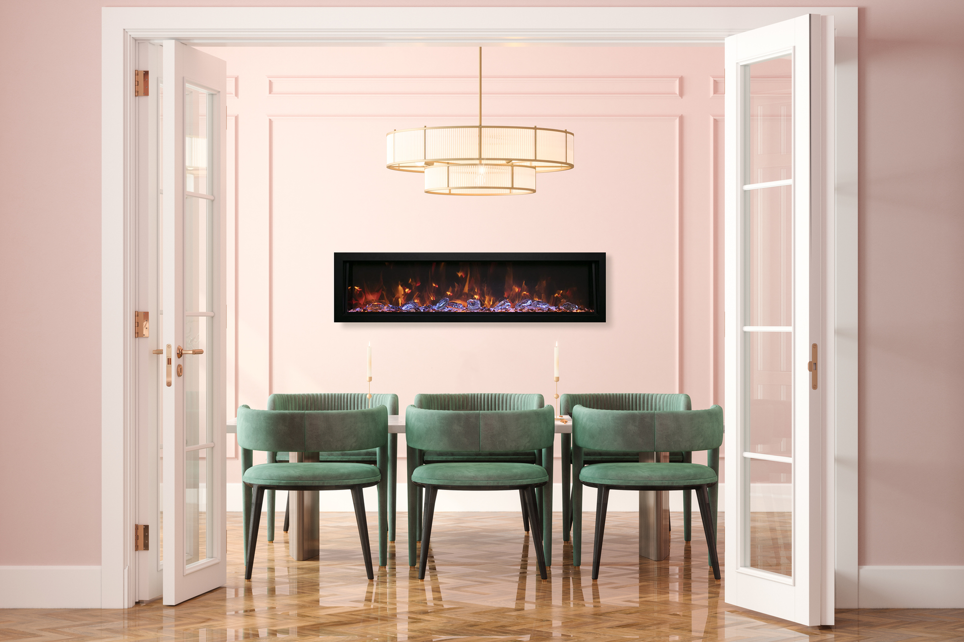 DEEP Electric Fireplace | Remii | Indoor | Outdoor | Two Stage Heater | Buy Fireplaces Online