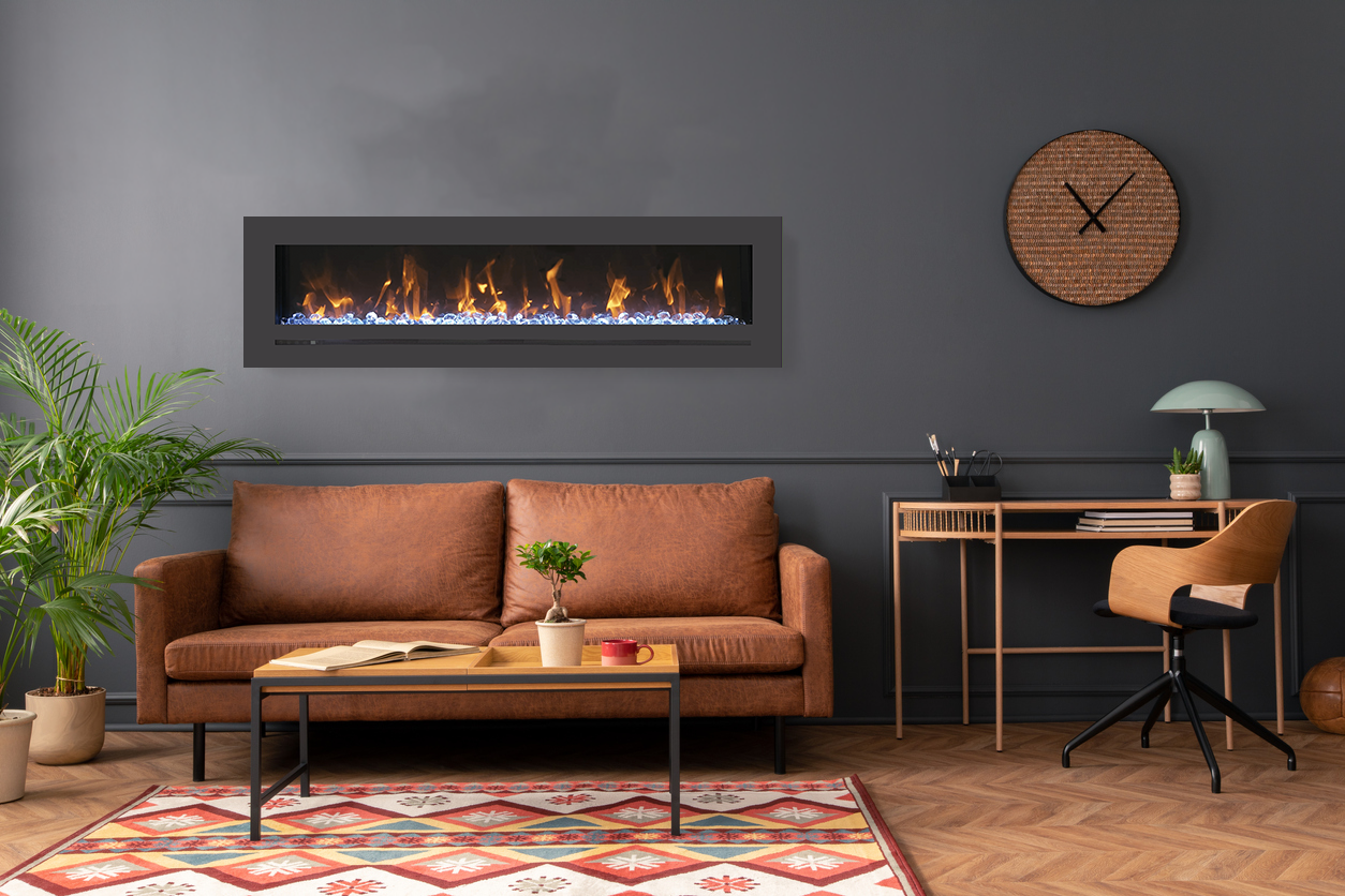Linear Electric Fireplace | WM-FML-STL | Amantii | Wall Mount | Buy Fireplaces online