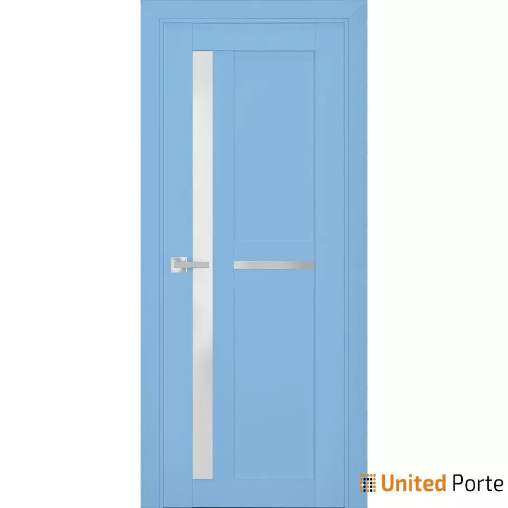 Interior Solid French Door with Frosted Glass | Bathroom Bedroom Sturdy Doors | Buy Doors Online