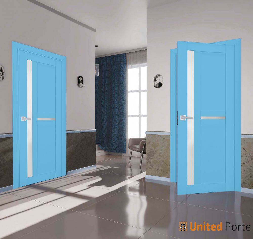 Interior Solid French Door with Frosted Glass | Bathroom Bedroom Sturdy Doors | Buy Doors Online