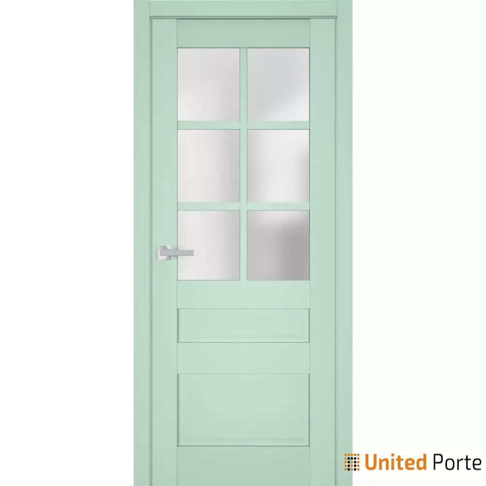 Interior Solid French Door with Frosted Glass | Bathroom Bedroom Sturdy Doors | Buy Doors Online