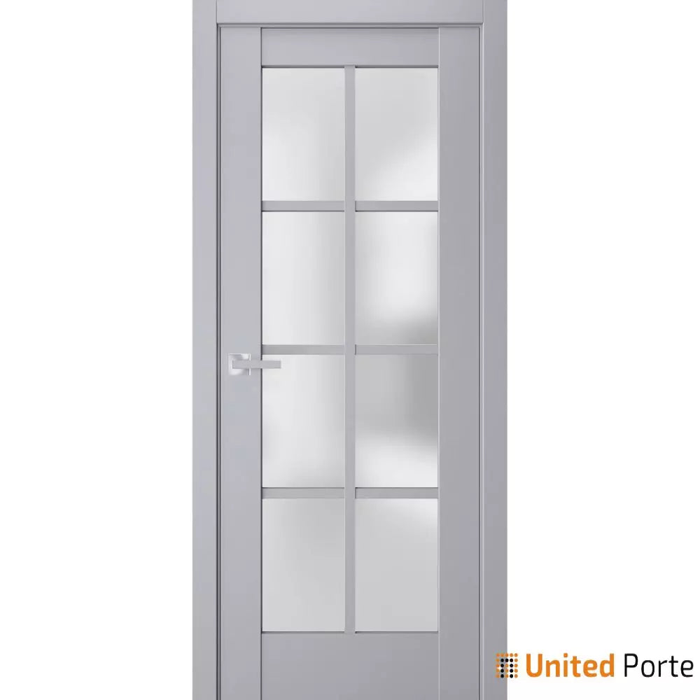 Interior Solid French Door with Frosted Glass | Bathroom Bedroom Sturdy Doors | Buy Doors Online