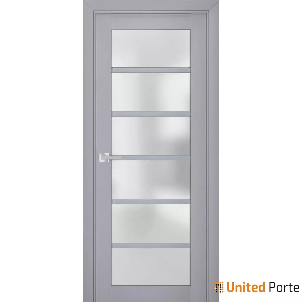 Interior Solid French Door with Frosted Glass | Bathroom Bedroom Sturdy Doors | Buy Doors Online