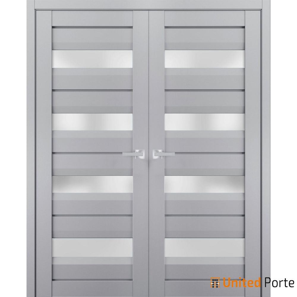 Interior Solid French Swing Door with Frosted Glass | Bathroom Bedroom Sturdy Doors | Buy Doors Online
