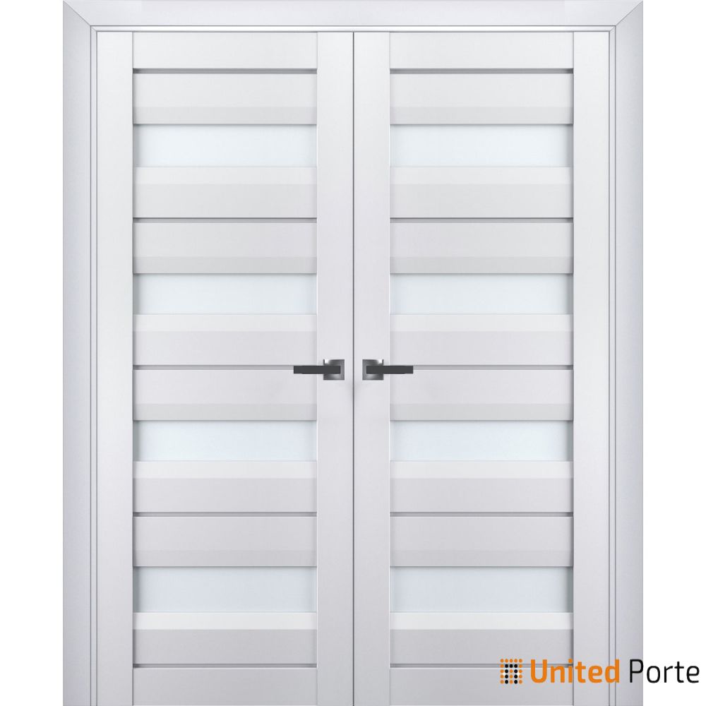 Interior Solid French Swing Door with Frosted Glass | Bathroom Bedroom Sturdy Doors | Buy Doors Online