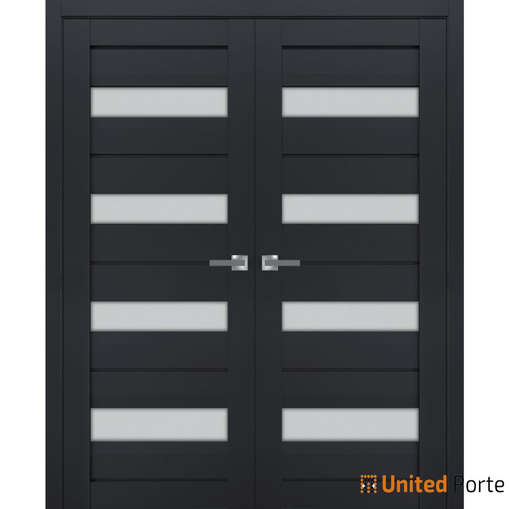 Interior Solid French Swing Door with Frosted Glass | Bathroom Bedroom Sturdy Doors | Buy Doors Online