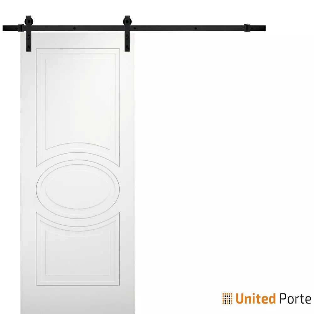 Modern Barn Door with Decorative Panels | Solid Panel Interior Doors | Buy Doors Online