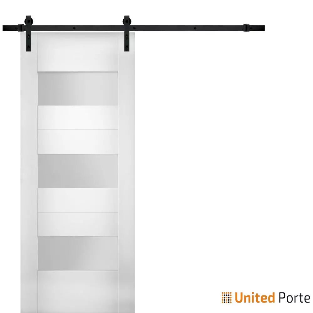Modern Barn Door with Opaque Glass | Solid Panel Interior Doors | Buy Doors Online
