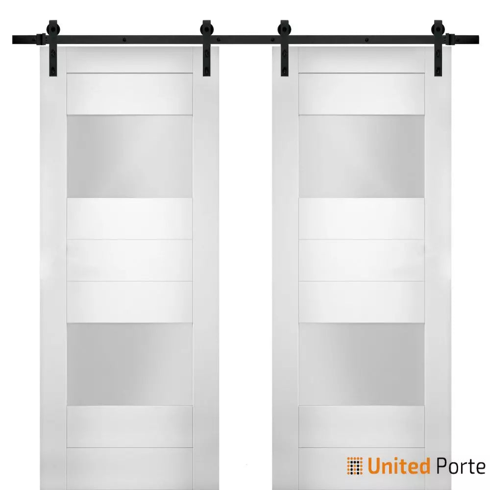 Modern Barn Door with Opaque Glass | Solid Panel Interior Doors | Buy Doors Online