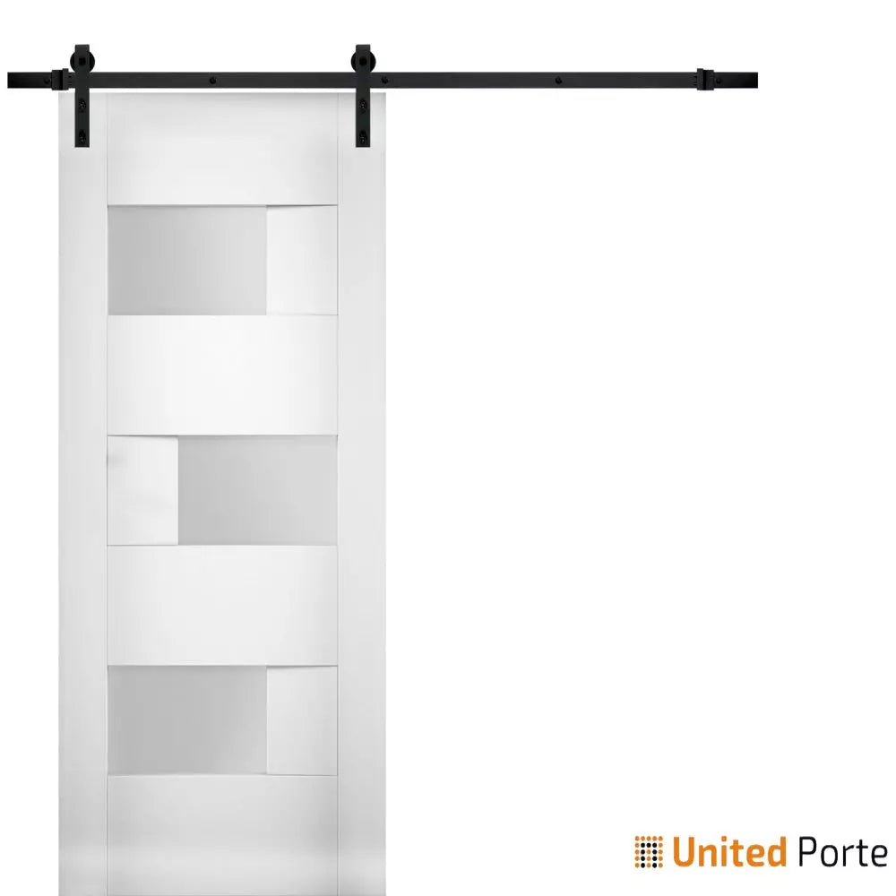 Modern Barn Door with Opaque Glass | Solid Panel Interior Doors | Buy Doors Online