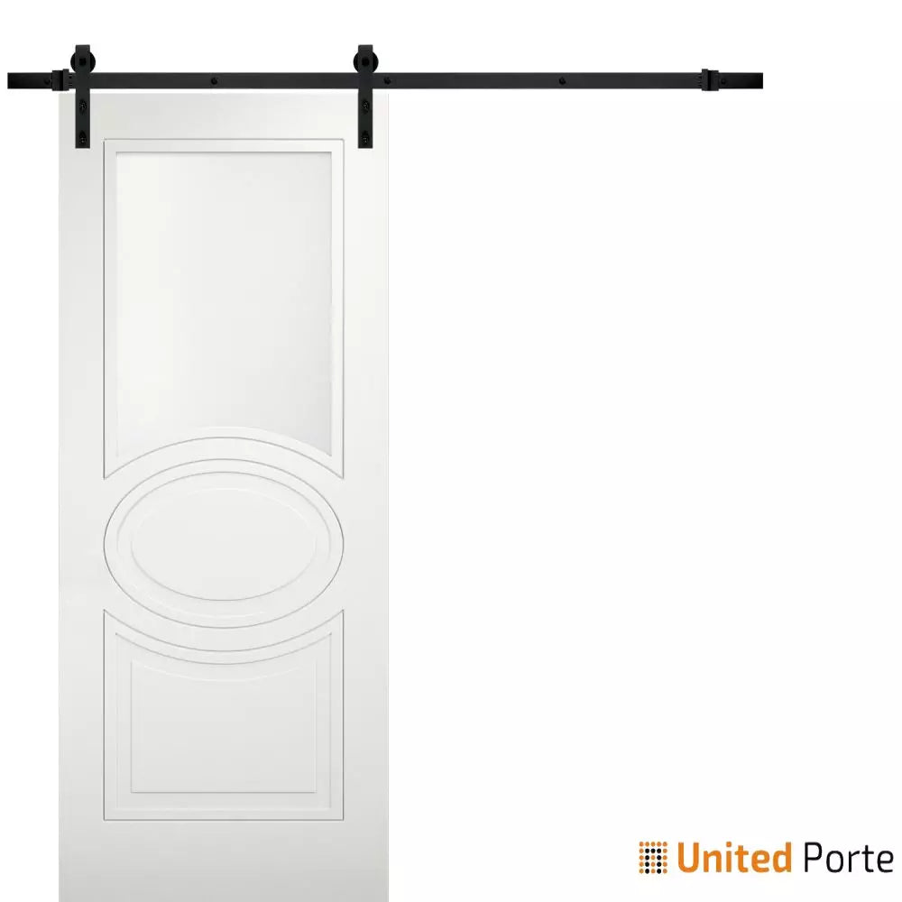 Modern Barn Door with Opaque Glass | Solid Panel Interior Doors | Buy Doors Online
