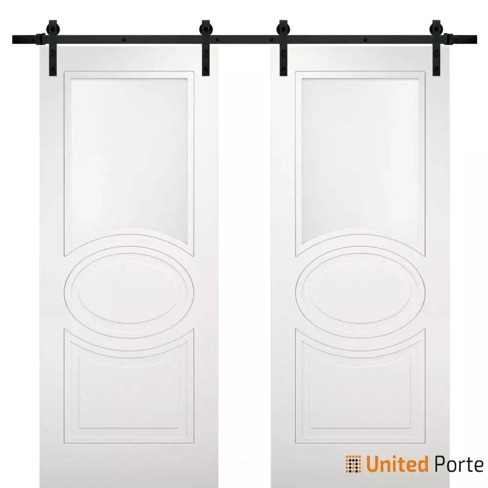 Modern Barn Door with Opaque Glass | Solid Panel Interior Doors | Buy Doors Online