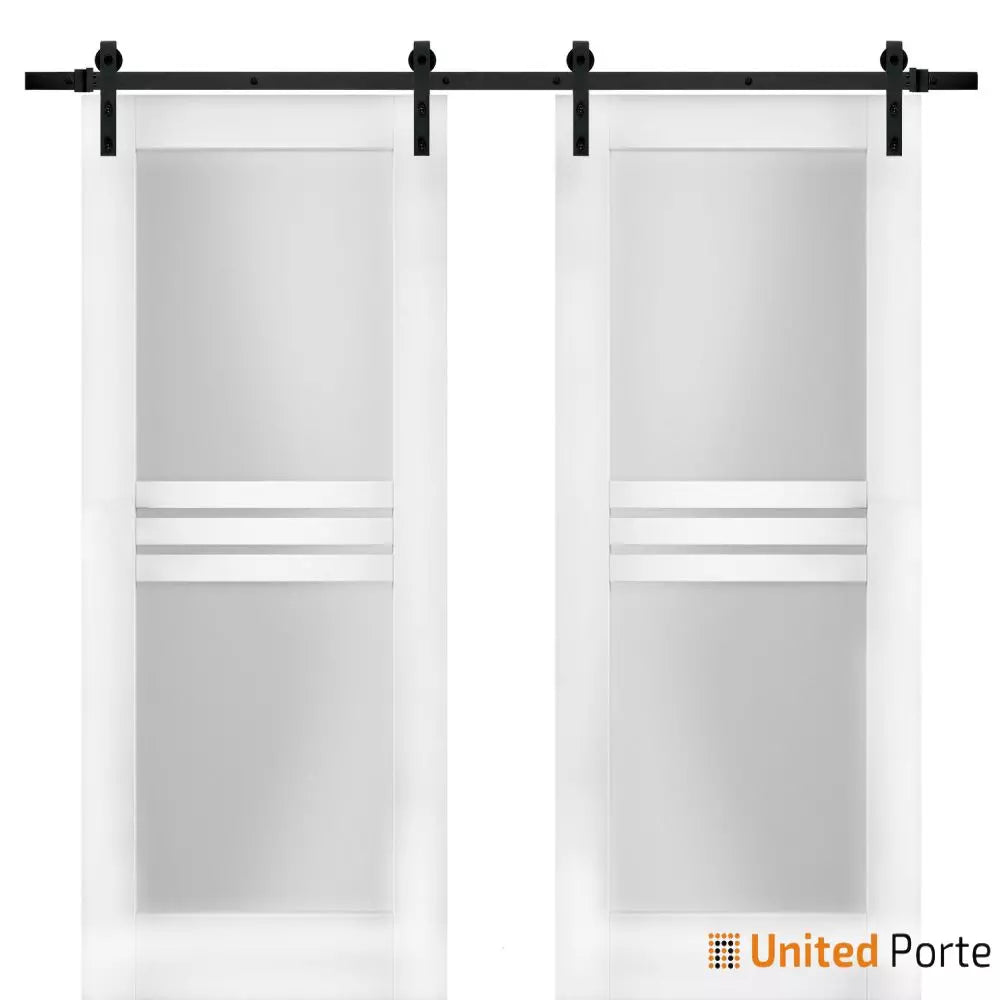 Modern Barn Door with Opaque Glass | Solid Panel Interior Doors | Buy Doors Online