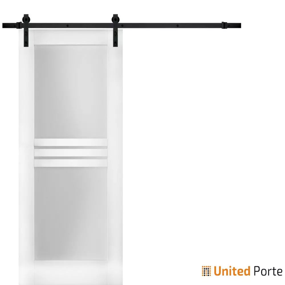 Modern Barn Door with Opaque Glass | Solid Panel Interior Doors | Buy Doors Online