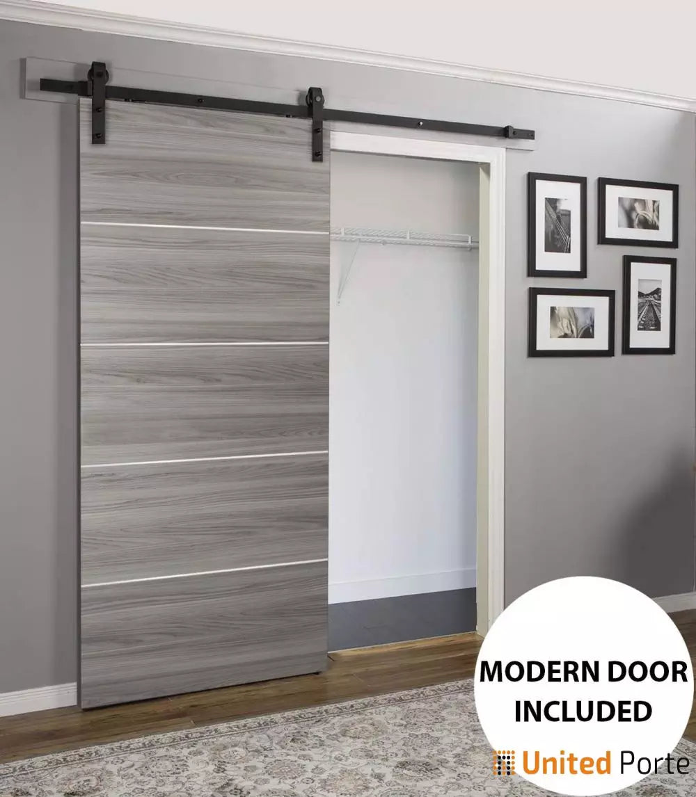 Modern Interior Sliding Barn Door with Hardware | Solid Panel Interior Doors | Buy Doors Online