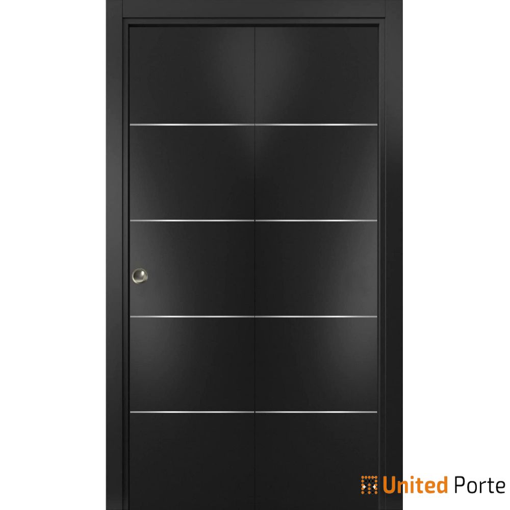 Modern Interior Sliding Closet Bi-fold Door with Hardware | Solid Panel Interior Doors | Buy Doors Online