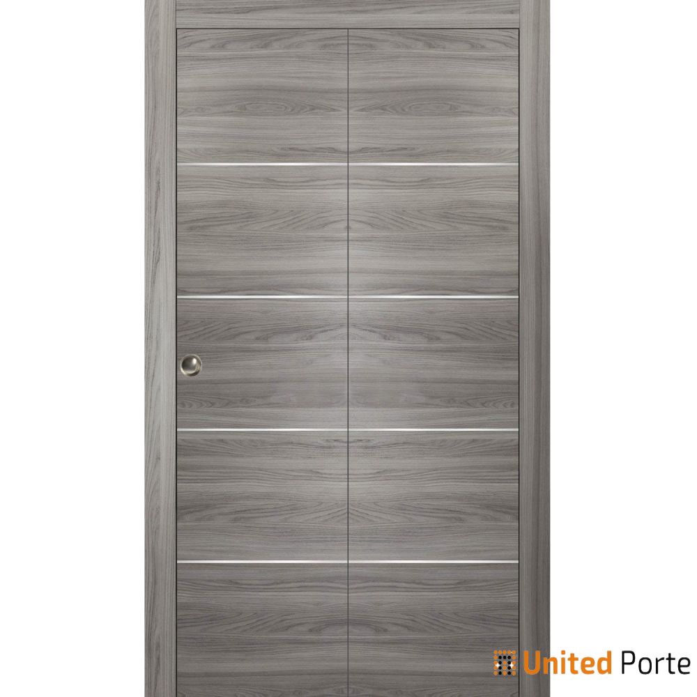 Modern Interior Sliding Closet Bi-fold Door with Hardware | Solid Panel Interior Doors | Buy Doors Online